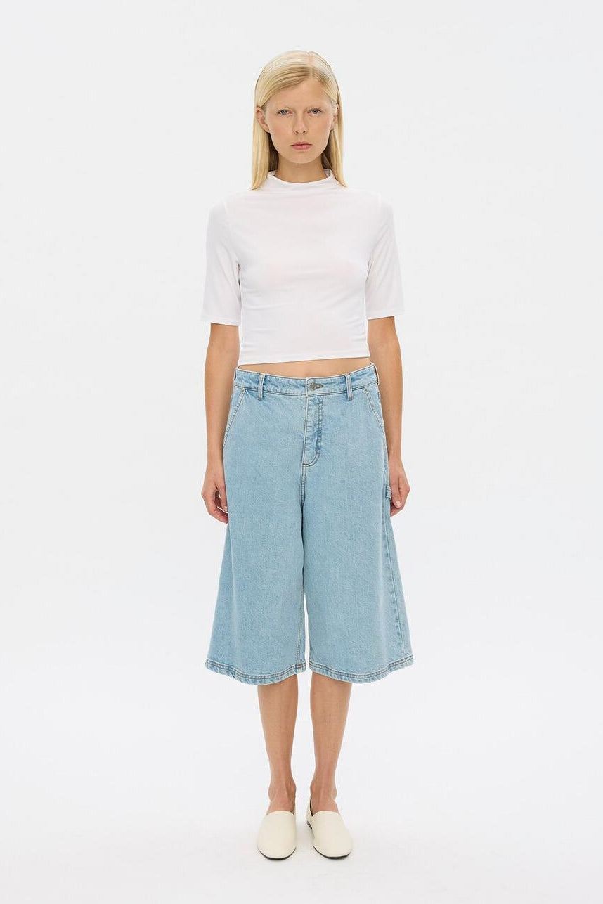 AylaFV denimshorts - lyseblå